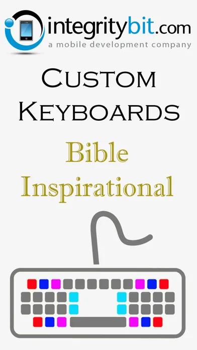 Bible Keyboard Background Inspirational Color Themes for iPhone, iPad, iPod Screenshots