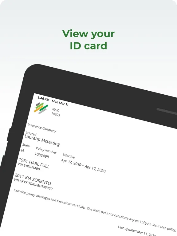 Captures d'écran de Integrity Insurance Mobile iPad 