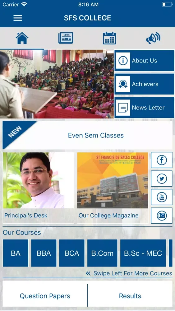 Tangkapan skrin SFS COLLEGE