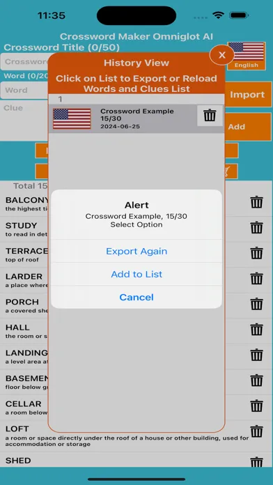 Crossword Maker Omniglot应用截图