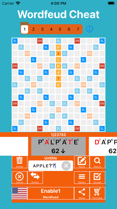 Zrzuty ekranu WordFeud Cheat & Helper