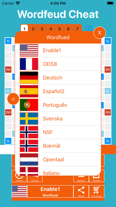 Zrzuty ekranu WordFeud Cheat & Helper
