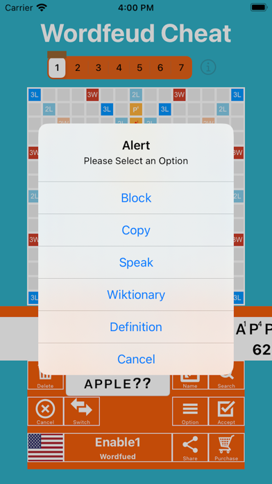 Zrzuty ekranu WordFeud Cheat & Helper