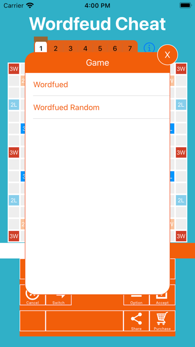 Zrzuty ekranu WordFeud Cheat & Helper