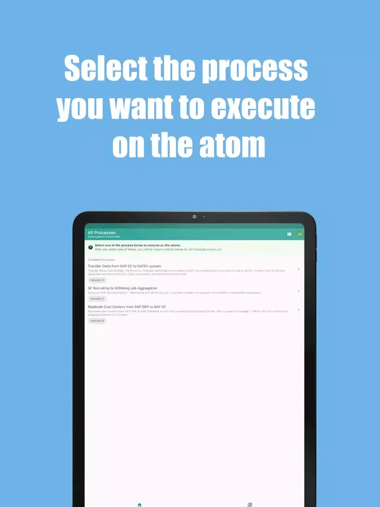 TriggerIT for Boomi iPad  Screenshots