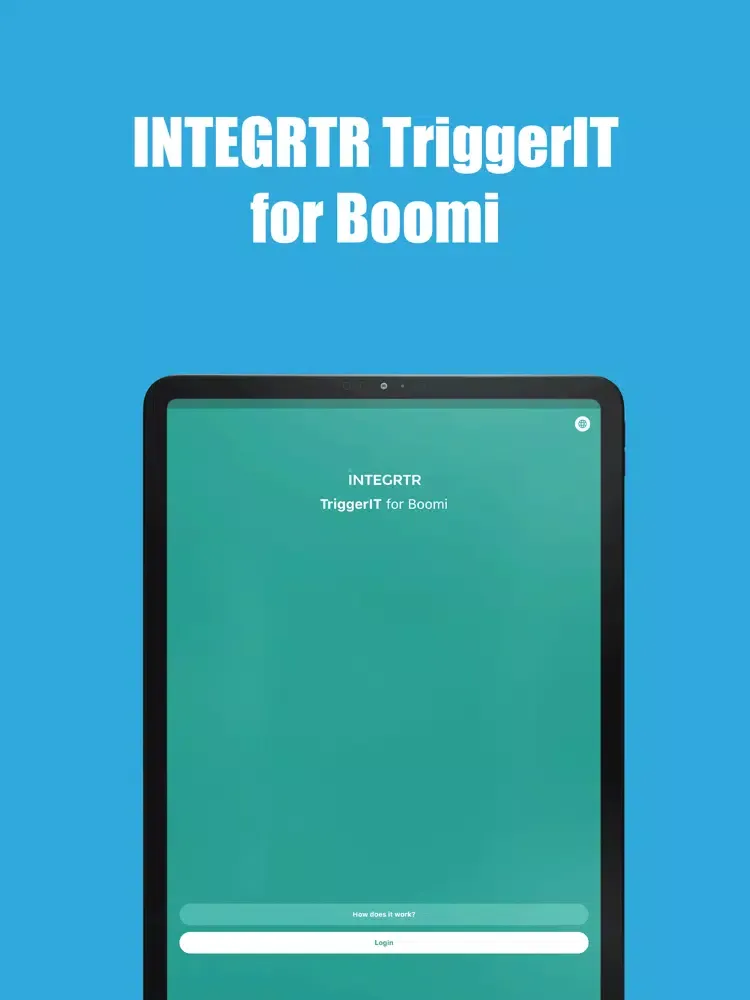TriggerIT for Boomi iPad  Screenshots