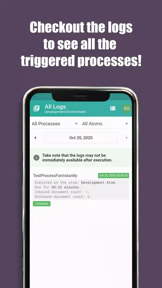 TriggerIT for Boomi Screenshots