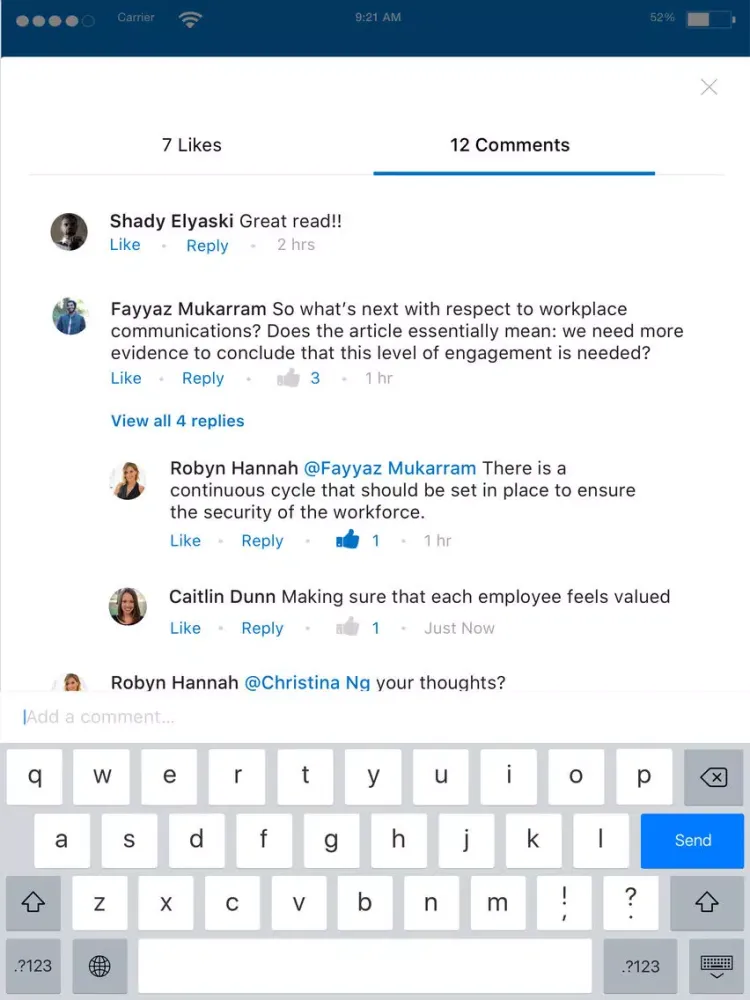 Intel and Me iPad  Screenshots