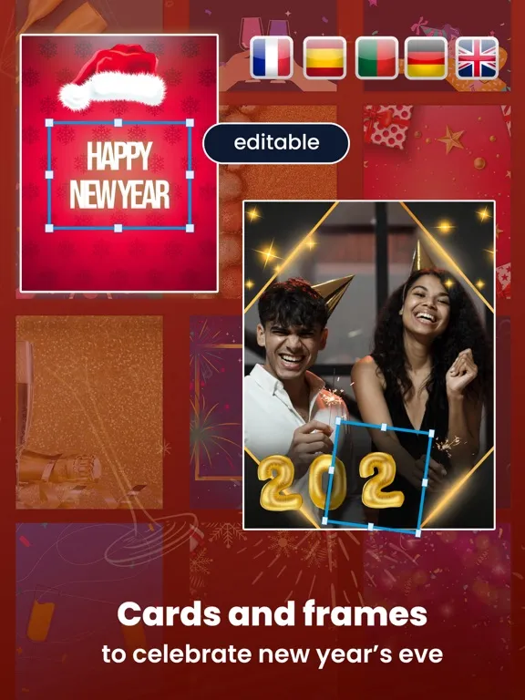 Capturas de pantalla de Happy New Year - Photo Frames iPad 