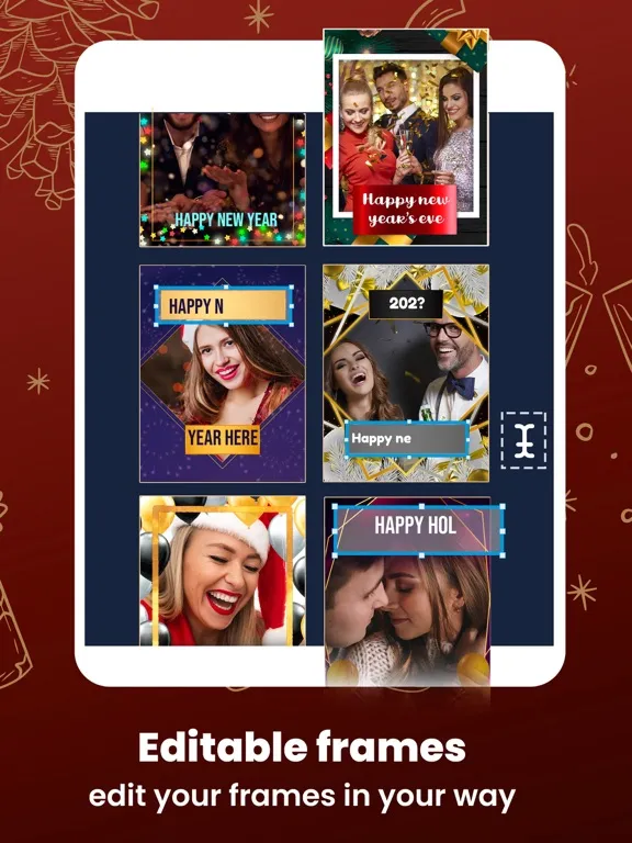 Capturas de pantalla de Happy New Year - Photo Frames iPad 