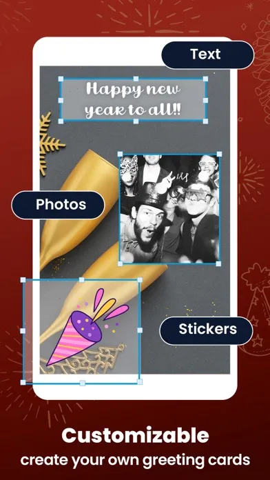 Capturas de pantalla de Happy New Year - Photo Frames