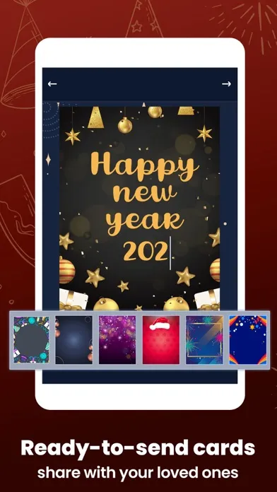 Capturas de pantalla de Happy New Year - Photo Frames