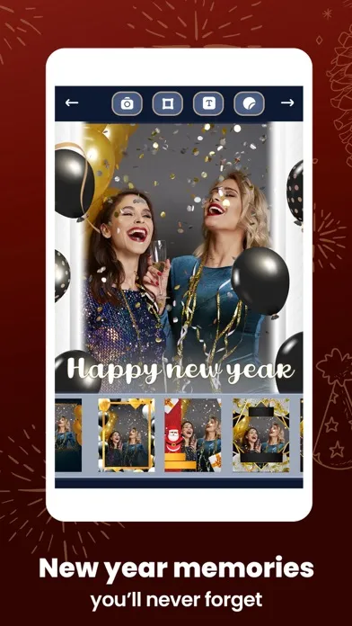 Capturas de pantalla de Happy New Year - Photo Frames