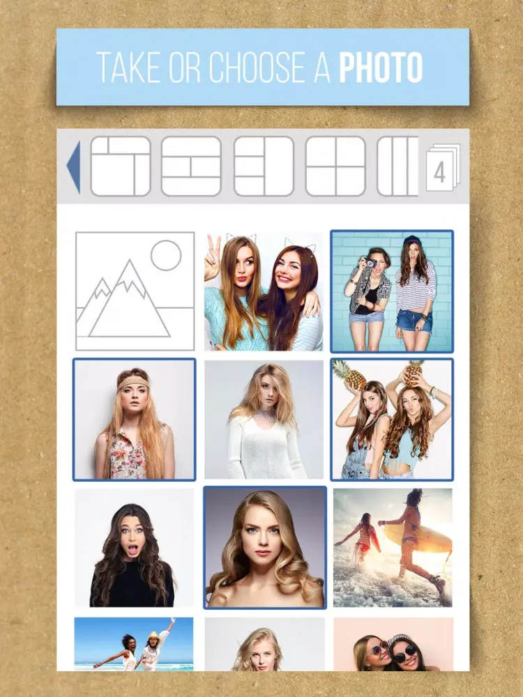 Photo Grid effects and filters for collages – Pro iPad  Ekran Görüntüleri