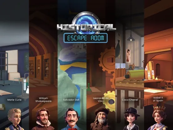 Historical Escape Room - game iPad  Screenshots