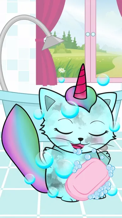 Скриншоты Kittycorn Virtual Pet – New animal friend for kids to take care and play