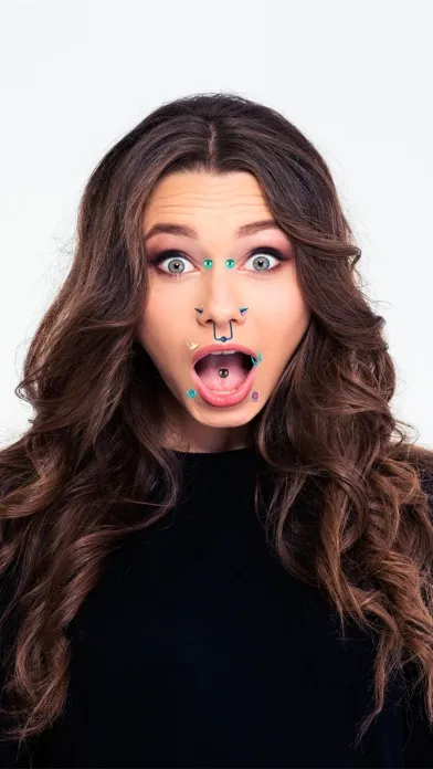 Capturas de tela do Piercing Photo Editor - Stickers and Beauty Salon