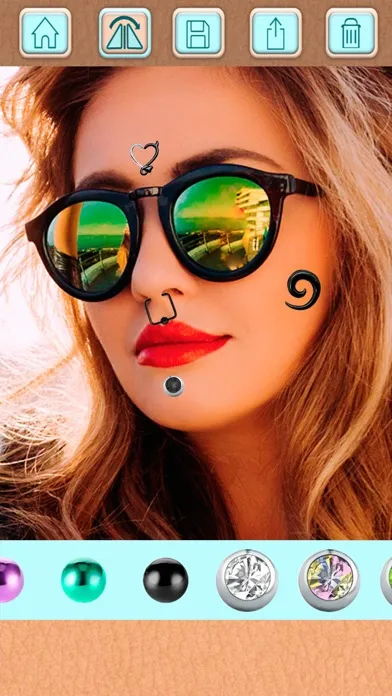 Capturas de tela do Piercing Photo Editor - Stickers and Beauty Salon