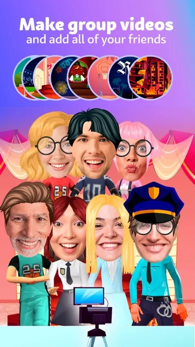 Captures d'écran de Funny Face Videos Group Dance