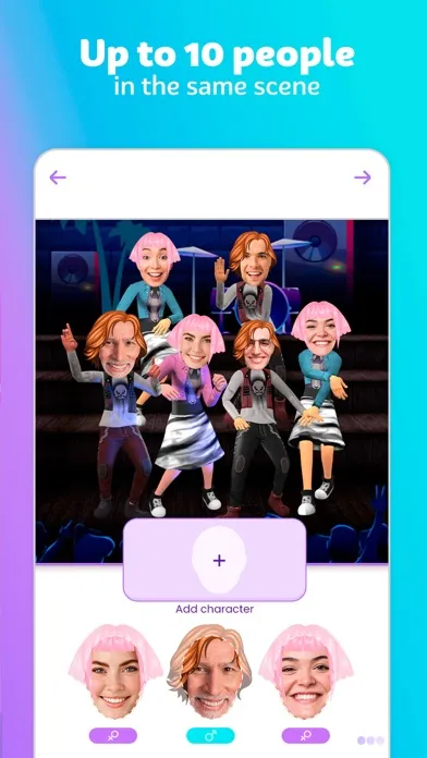 Captures d'écran de Funny Face Videos Group Dance
