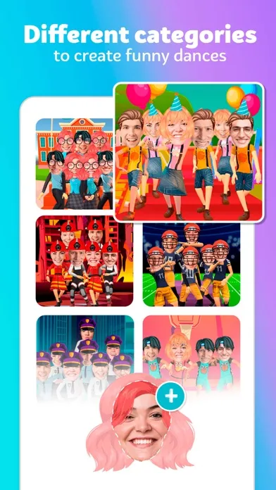 Captures d'écran de Funny Face Videos Group Dance