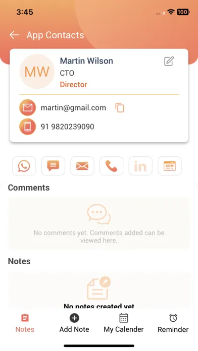 ReachMe Visiting Card Scanner Screenshots