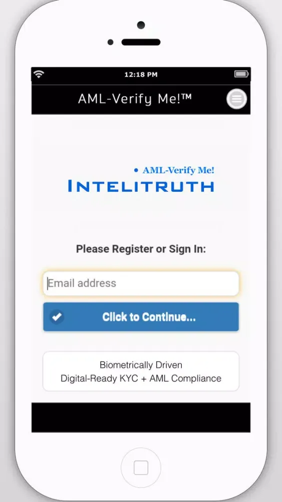 AML-Verify Me! ™ Ekran Görüntüleri