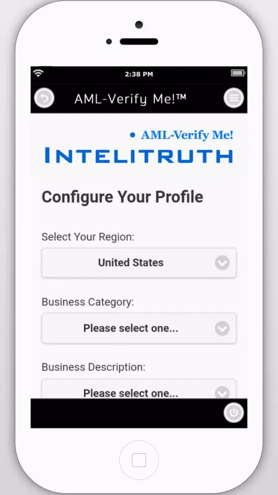 AML-Verify Me! ™ Ekran Görüntüleri