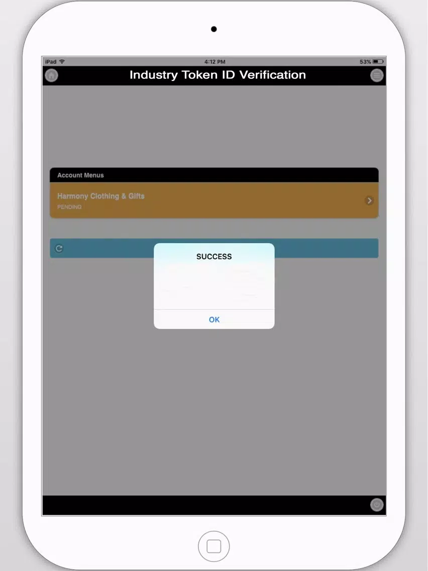 Industry Token ID Verification iPad 应用截图