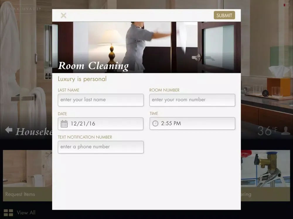 Screenshot di Park Hyatt New York iPad 