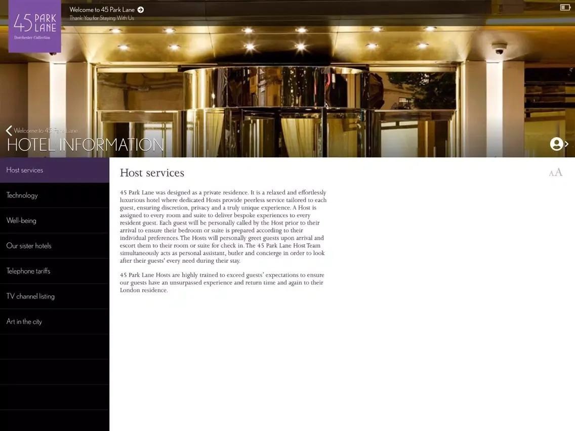 Captures d'écran de 45 Park Lane, London iPad 