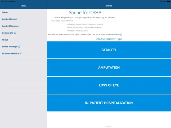 Scribe for OSHA iPad  سکرین شاٹس