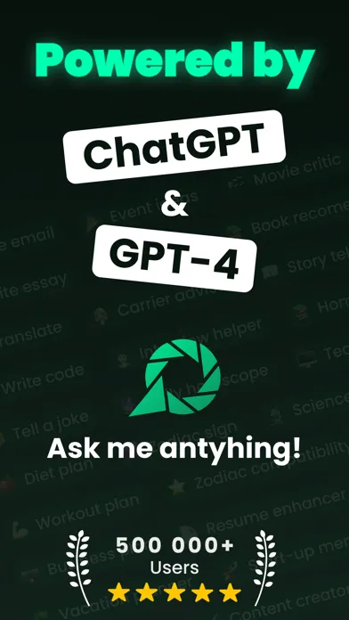Chatbot - GPT 4 0, Ask AI Chat Screenshots