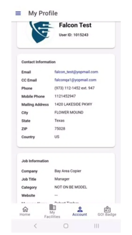 SEC³URE Mobile App स्क्रीनशॉट
