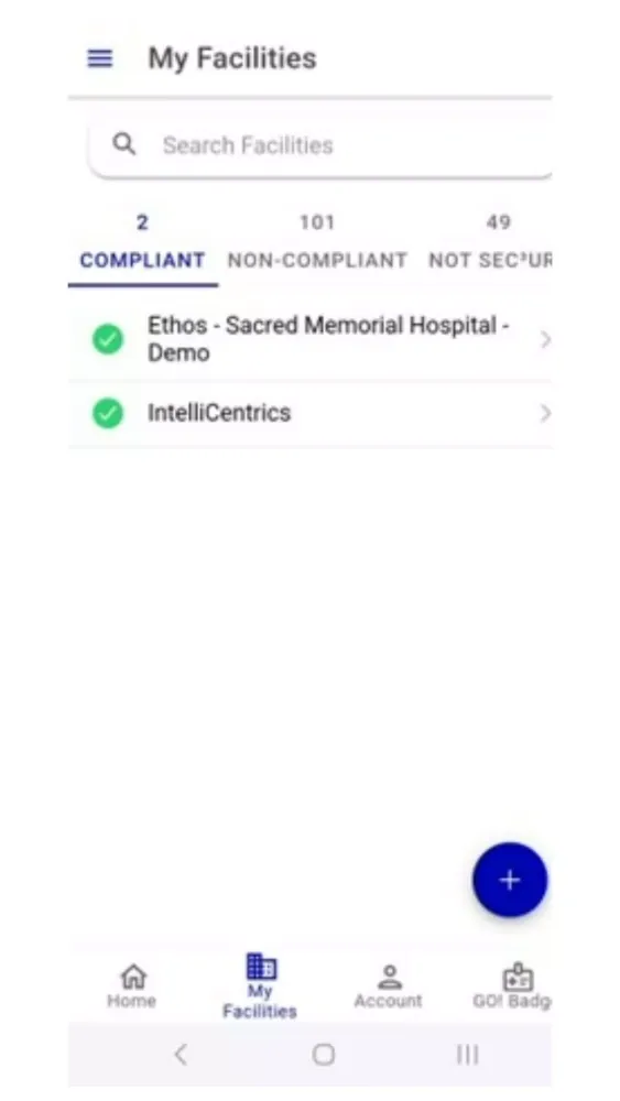 SEC³URE Mobile App स्क्रीनशॉट