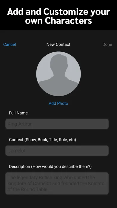 Screenshot di AI Messenger (AI Characters)