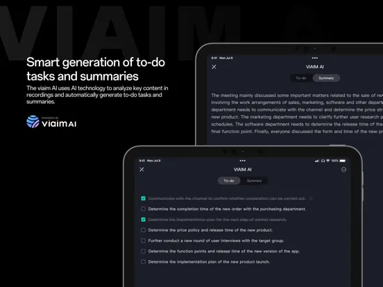 Ảnh chụp màn hình của viaim-Transcribe Voice to Text iPad 