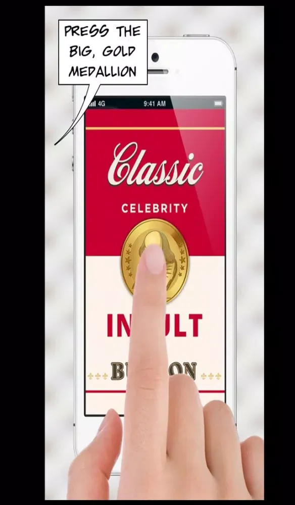 Classic Celebrity Insult Button Shakespeare Edition 스크린샷