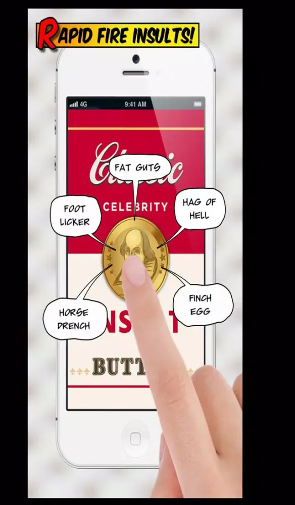 Classic Celebrity Insult Button Shakespeare Edition 스크린샷