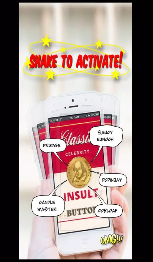 Classic Celebrity Insult Button Shakespeare Edition 스크린샷