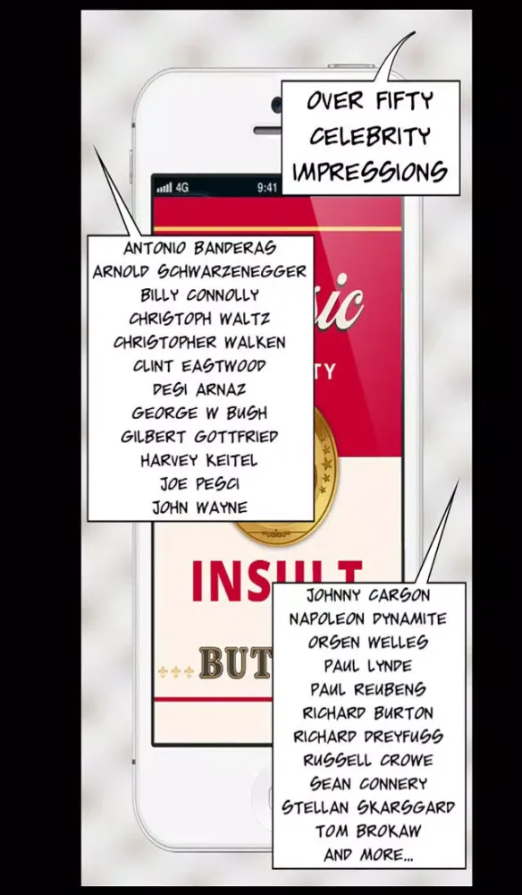 Classic Celebrity Insult Button Shakespeare Edition 스크린샷