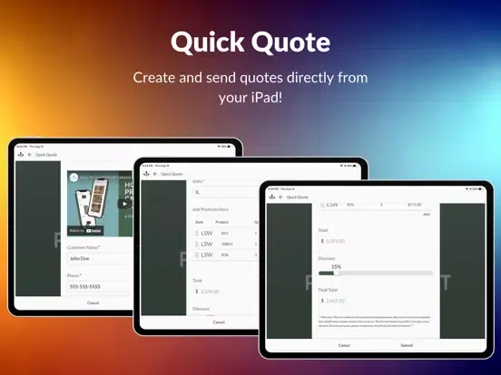 ProCraft Cabinetry Mobile App iPad 应用截图