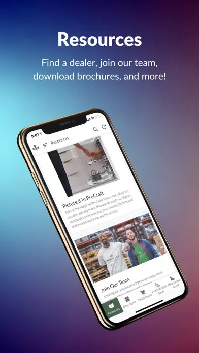 ProCraft Cabinetry Mobile App应用截图