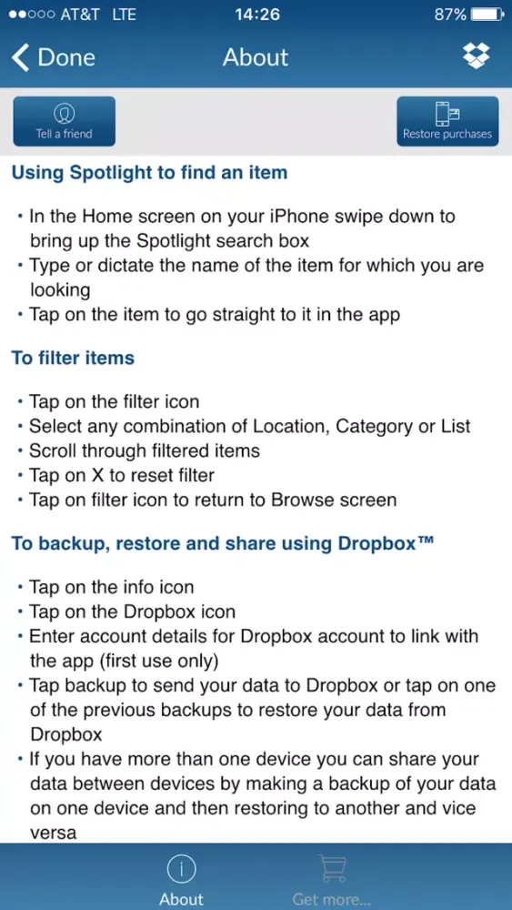 Capturas de tela do Whats in my Home