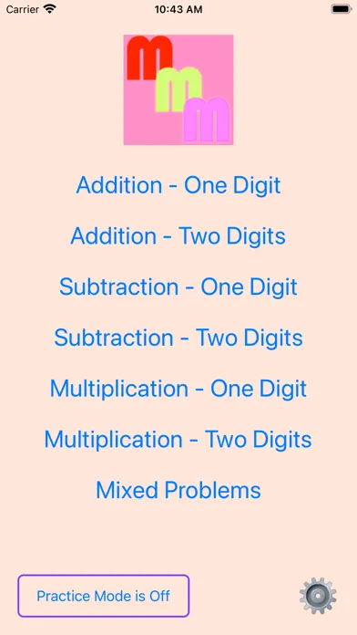 Tangkapan layar Mad Minute Math Exercises
