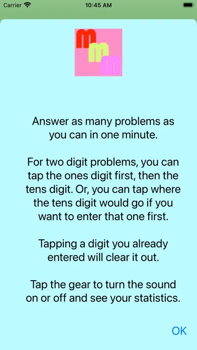 Tangkapan layar Mad Minute Math Exercises