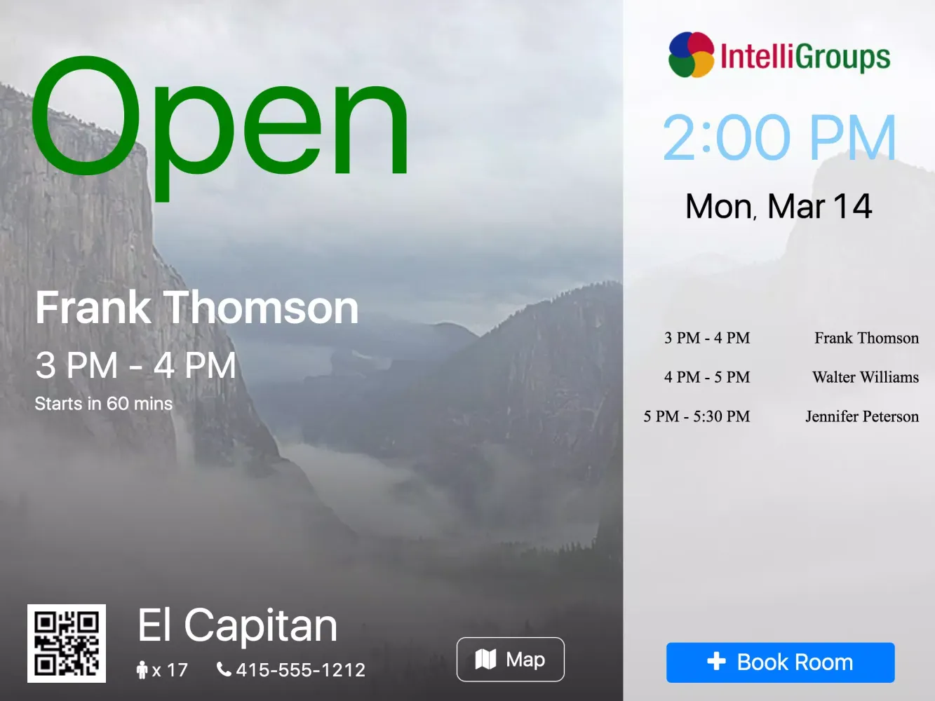 Room Display Screenshots