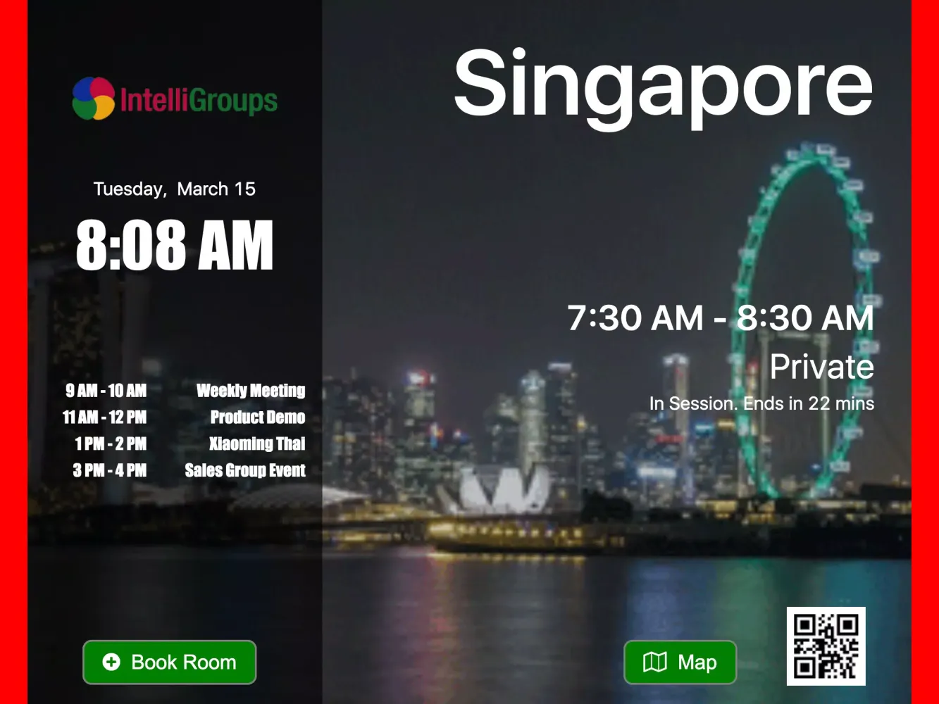 Room Display Screenshots