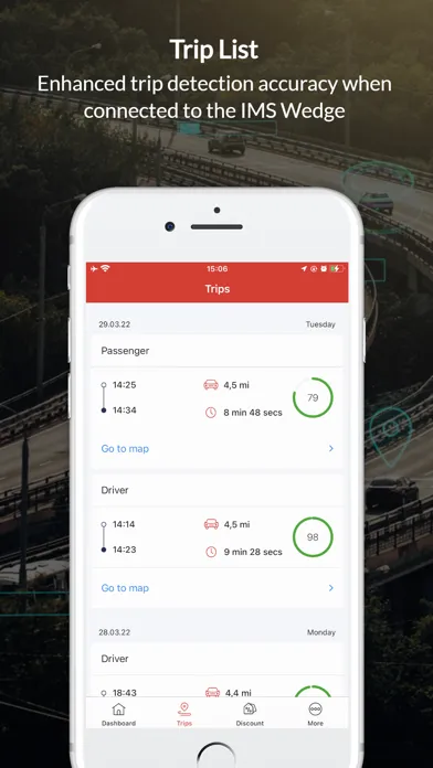 Capturas de tela do IMS One App  (with Wedge)