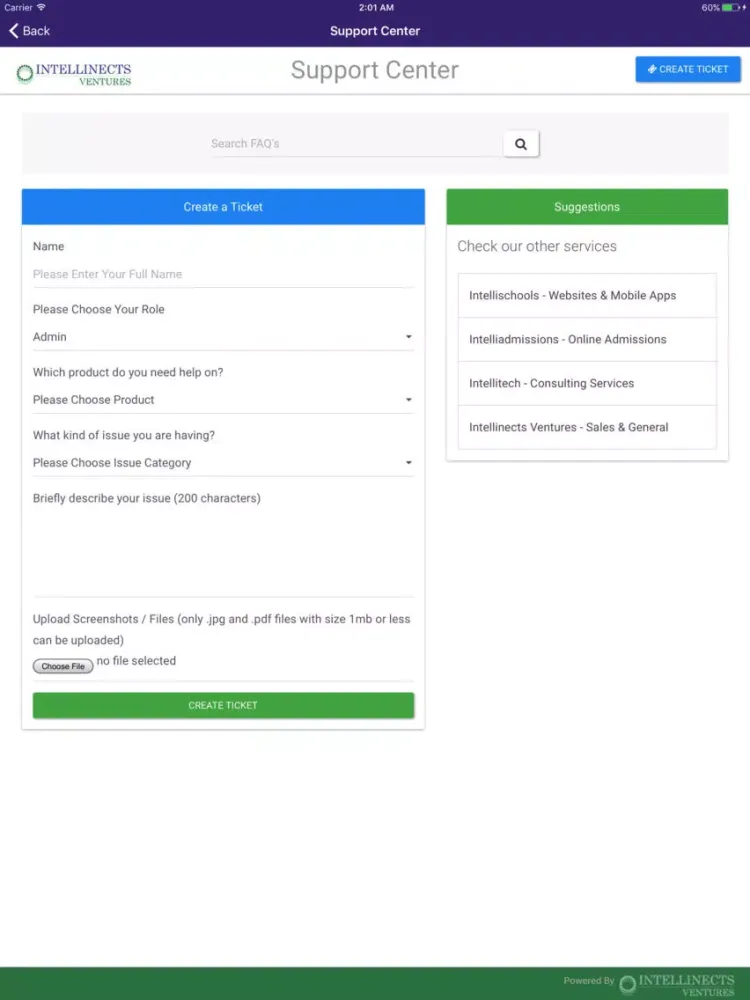 Intellinects Ventures iPad  Screenshots